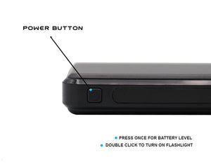 Power Bank Charger 20,000mAh, Dualpow 28 Led Light Flashlight Portable Phone Charger (Black)